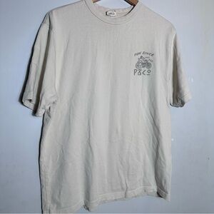 P&CO 100% Organic Cotton Cream Men's Graphic T-Shirt